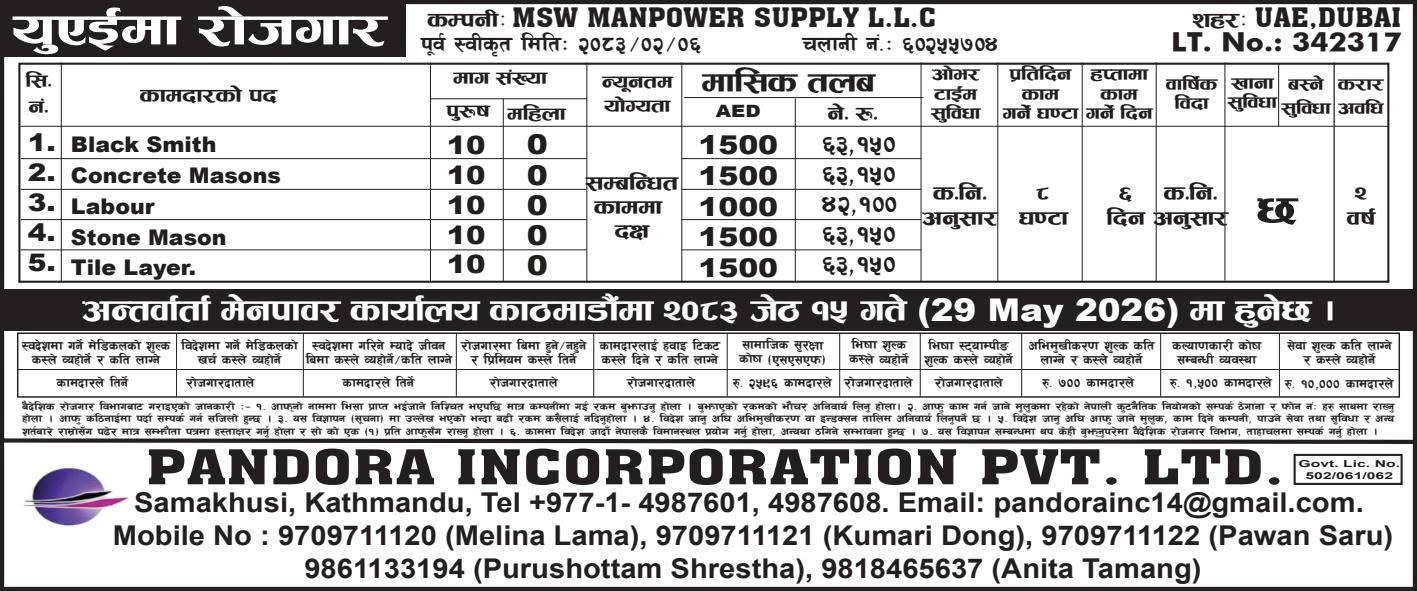 Golden Opportunity – Free Visa & Ticket for Gulf Jobs – Interview on [Date]
